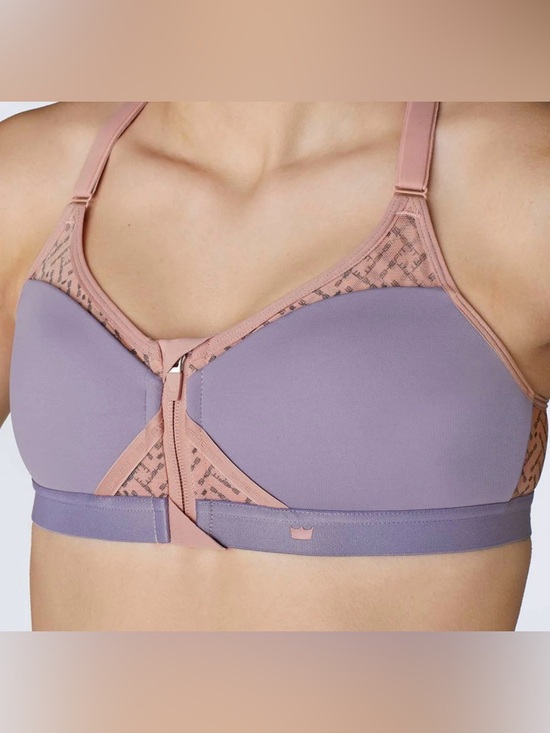 SHEFIT Other - SHEFIT Exhilarate Front-Zip Sports Bra in dusty violet and rose medium NWT